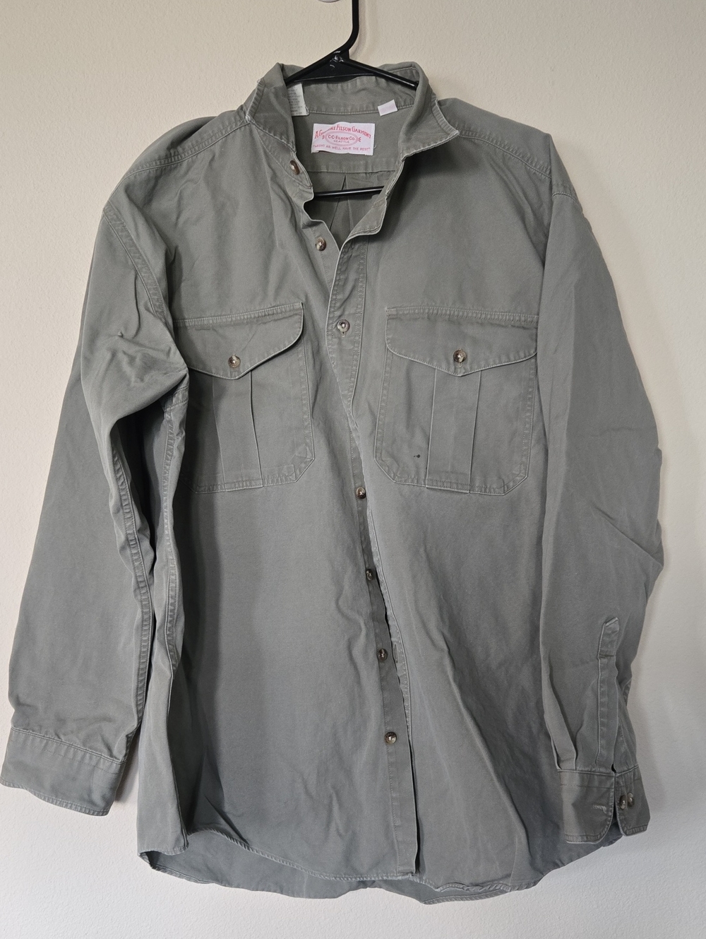 Vintage Filson XL Size 52 Cotton Shirt Jacket Made In USA